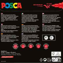 Posca Brush PC-5BR 8er-Set in der Gruppe Stifte / Künstlerstifte / Marker bei Pen Store (135920)