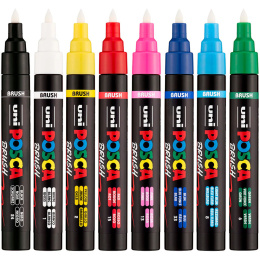 Posca Brush PC-5BR 8er-Set in der Gruppe Stifte / Künstlerstifte / Marker bei Pen Store (135920)