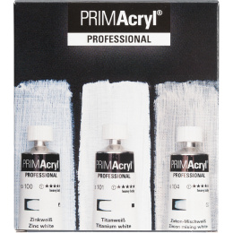 PRIMAcryl Acrylfarbe 35 ml Weiß 3er-Set in der Gruppe Künstlerbedarf / Künstlerfarben / Acrylfarbe bei Pen Store (136015)