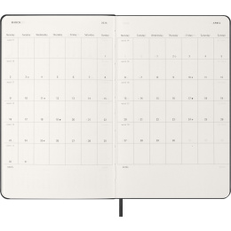 Kalender 12M Daily 2026 Hardcover Large Black in der Gruppe Papier & Blöcke / Kalender und Terminkalender / 12 Monate Tageskalender bei Pen Store (136081)