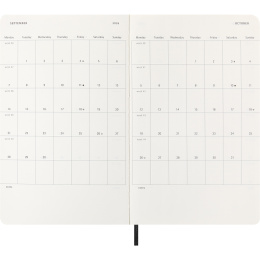 Kalender 12M Daily 2026 Softcover Large Black in der Gruppe Papier & Blöcke / Kalender und Terminkalender / 12 Monate Tageskalender bei Pen Store (136082)