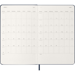 Kalender 12M Daily 2026 Hardcover Large Sapphire Blue in der Gruppe Papier & Blöcke / Kalender und Terminkalender / 12 Monate Tageskalender bei Pen Store (136086)