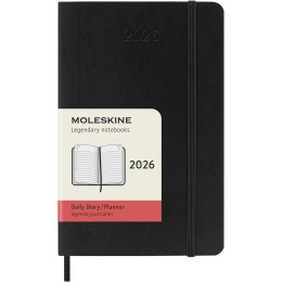 Kalender 12M Daily 2026 Softcover Pocket Black in der Gruppe Papier & Blöcke / Kalender und Terminkalender / 12 Monate Tageskalender bei Pen Store (136091)