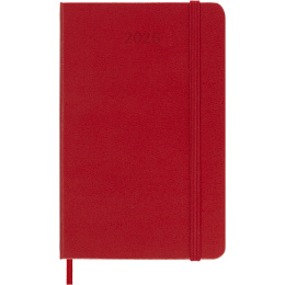 Kalender 12M Daily 2026 Hardcover Pocket Red in der Gruppe Papier & Blöcke / Kalender und Terminkalender / 12 Monate Tageskalender bei Pen Store (136093)