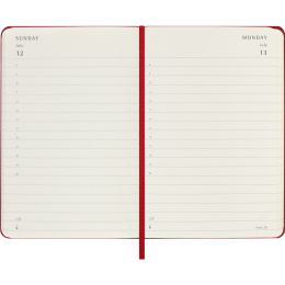 Kalender 12M Daily 2026 Hardcover Pocket Red in der Gruppe Papier & Blöcke / Kalender und Terminkalender / 12 Monate Tageskalender bei Pen Store (136093)