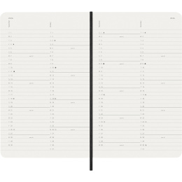 Kalender 12M Monthly 2026 Softcover Large Black in der Gruppe Papier & Blöcke / Kalender und Terminkalender / 12 Monate Tageskalender bei Pen Store (136097)