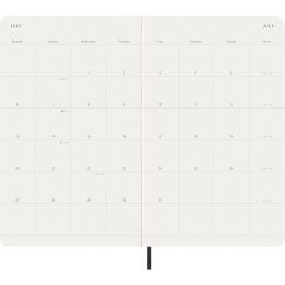 Kalender 12M Monthly 2026 Softcover Large Black in der Gruppe Papier & Blöcke / Kalender und Terminkalender / 12 Monate Tageskalender bei Pen Store (136097)