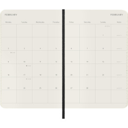 Kalender 12M Monthly 2026 Softcover Pocket Black in der Gruppe Papier & Blöcke / Kalender und Terminkalender / 12 Monate Tageskalender bei Pen Store (136098)
