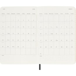 Kalender 12M Monthly 2026 Softcover Pocket Black in der Gruppe Papier & Blöcke / Kalender und Terminkalender / 12 Monate Tageskalender bei Pen Store (136098)