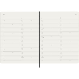 Kalender 12M Monthly 2026 Softcover XL Black in der Gruppe Papier & Blöcke / Kalender und Terminkalender / 12 Monate Tageskalender bei Pen Store (136099)