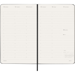 Kalender 12M Weekly Vertical PRO 2026 Hardcover Large Black in der Gruppe Papier & Blöcke / Kalender und Terminkalender / 12 Monate Tageskalender bei Pen Store (136100)