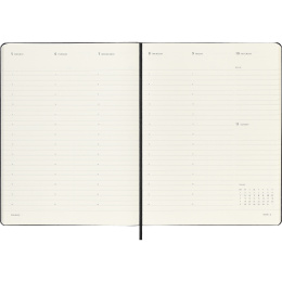 Kalender 12M Weekly Vertical PRO 2026 Hardcover XL Black in der Gruppe Papier & Blöcke / Kalender und Terminkalender / 12 Monate Tageskalender bei Pen Store (136101)