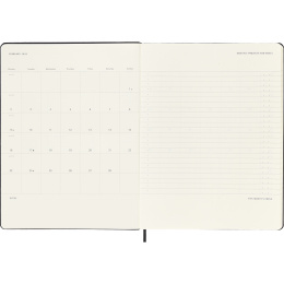 Kalender 12M Weekly Vertical PRO 2026 Hardcover XL Black in der Gruppe Papier & Blöcke / Kalender und Terminkalender / 12 Monate Tageskalender bei Pen Store (136101)