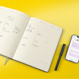 Kalender 12M M+ Digital Planner Weekly Vertical 2026 XL Black in der Gruppe Papier & Blöcke / Kalender und Terminkalender / 12 Monate Tageskalender bei Pen Store (136102)