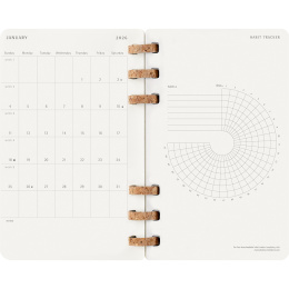 Kalender 12M Spiral Planner 2026 Large Black in der Gruppe Papier & Blöcke / Kalender und Terminkalender / 12 Monate Tageskalender bei Pen Store (136104)