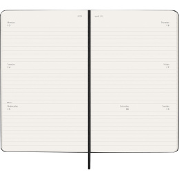 Kalender 12M Weekly Horizontal 2026 Hardcover Large Black in der Gruppe Papier & Blöcke / Kalender und Terminkalender / 12 Monate Tageskalender bei Pen Store (136106)