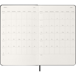 Kalender 12M Weekly Horizontal 2026 Hardcover Large Black in der Gruppe Papier & Blöcke / Kalender und Terminkalender / 12 Monate Tageskalender bei Pen Store (136106)