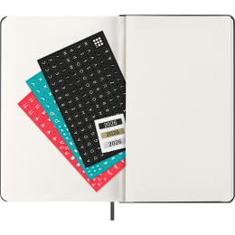 Kalender 12M Weekly Horizontal 2026 Hardcover Large Black in der Gruppe Papier & Blöcke / Kalender und Terminkalender / 12 Monate Tageskalender bei Pen Store (136106)
