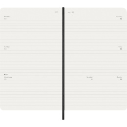 Kalender 12M Weekly Horizontal 2026 Softcover Large Black in der Gruppe Papier & Blöcke / Kalender und Terminkalender / 12 Monate Tageskalender bei Pen Store (136107)