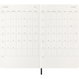 Kalender 12M Weekly Horizontal 2026 Softcover Large Black in der Gruppe Papier & Blöcke / Kalender und Terminkalender / 12 Monate Tageskalender bei Pen Store (136107)