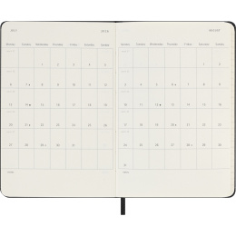 Kalender 12M Weekly Horizontal 2026 Hardcover Pocket Black in der Gruppe Papier & Blöcke / Kalender und Terminkalender / 12 Monate Tageskalender bei Pen Store (136108)