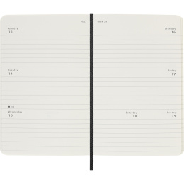 Kalender 12M Weekly Horizontal 2026 Softcover Pocket Black in der Gruppe Papier & Blöcke / Kalender und Terminkalender / 12 Monate Tageskalender bei Pen Store (136109)