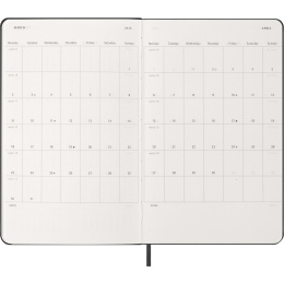 Kalender 12M Weekly Notebook 2026 Hardcover Large Black in der Gruppe Papier & Blöcke / Kalender und Terminkalender / 12 Monate Tageskalender bei Pen Store (136110)
