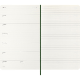 Kalender 12M Weekly Notebook 2026 Softcover Large Myrtle Green in der Gruppe Papier & Blöcke / Kalender und Terminkalender / 12 Monate Tageskalender bei Pen Store (136113)