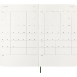 Kalender 12M Weekly Notebook 2026 Softcover Large Myrtle Green in der Gruppe Papier & Blöcke / Kalender und Terminkalender / 12 Monate Tageskalender bei Pen Store (136113)