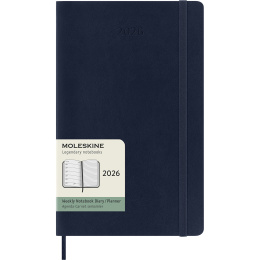 Kalender 12M Weekly Notebook 2026 Softcover Large Sapphire Blue in der Gruppe Papier & Blöcke / Kalender und Terminkalender / 12 Monate Tageskalender bei Pen Store (136114)