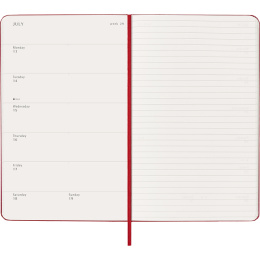 Kalender 12M Weekly Notebook 2026 Hardcover Large Red in der Gruppe Papier & Blöcke / Kalender und Terminkalender / 12 Monate Tageskalender bei Pen Store (136115)