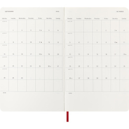 Kalender 12M Weekly Notebook 2026 Softcover Large Red in der Gruppe Papier & Blöcke / Kalender und Terminkalender / 12 Monate Tageskalender bei Pen Store (136116)