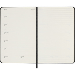 Kalender 12M Weekly Notebook 2026 Hardcover Pocket Black in der Gruppe Papier & Blöcke / Kalender und Terminkalender / 12 Monate Tageskalender bei Pen Store (136118)