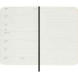 Kalender 12M Weekly Notebook 2026 Softcover Pocket Black in der Gruppe Papier & Blöcke / Kalender und Terminkalender / 12 Monate Tageskalender bei Pen Store (136119)