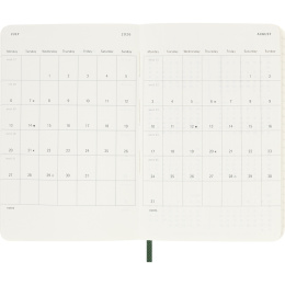 Kalender 12M Weekly Notebook 2026 Softcover Pocket Myrtle Green in der Gruppe Papier & Blöcke / Kalender und Terminkalender / 12 Monate Tageskalender bei Pen Store (136121)