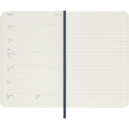 Kalender 12M Weekly Notebook 2026 Softcover Pocket Sapphire Blue in der Gruppe Papier & Blöcke / Kalender und Terminkalender / 12 Monate Tageskalender bei Pen Store (136122)