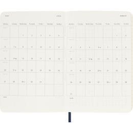 Kalender 12M Weekly Notebook 2026 Softcover Pocket Sapphire Blue in der Gruppe Papier & Blöcke / Kalender und Terminkalender / 12 Monate Tageskalender bei Pen Store (136122)