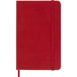 Kalender 12M Weekly Notebook 2026 Hardcover Pocket Red in der Gruppe Papier & Blöcke / Kalender und Terminkalender / 12 Monate Tageskalender bei Pen Store (136123)