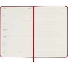 Kalender 12M Weekly Notebook 2026 Hardcover Pocket Red in der Gruppe Papier & Blöcke / Kalender und Terminkalender / 12 Monate Tageskalender bei Pen Store (136123)
