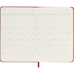 Kalender 12M Weekly Notebook 2026 Hardcover Pocket Red in der Gruppe Papier & Blöcke / Kalender und Terminkalender / 12 Monate Tageskalender bei Pen Store (136123)
