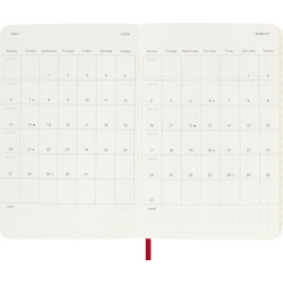 Kalender 12M Weekly Notebook 2026 Softcover Pocket Red in der Gruppe Papier & Blöcke / Kalender und Terminkalender / 12 Monate Tageskalender bei Pen Store (136124)