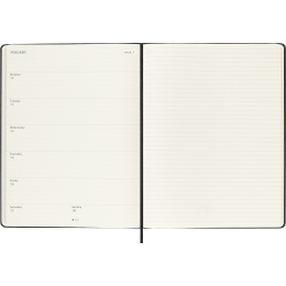 Kalender 12M Weekly Notebook 2026 Hardcover XL Black in der Gruppe Papier & Blöcke / Kalender und Terminkalender / 12 Monate Tageskalender bei Pen Store (136126)
