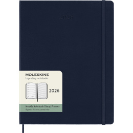 Kalender 12M Weekly Notebook 2026 Hardcover XL Sapphire Blue in der Gruppe Papier & Blöcke / Kalender und Terminkalender / 12 Monate Tageskalender bei Pen Store (136128)