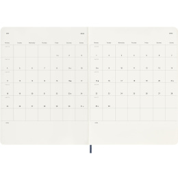 Kalender 12M Weekly Notebook 2026 Softcover XL Sapphire Blue in der Gruppe Papier & Blöcke / Kalender und Terminkalender / 12 Monate Tageskalender bei Pen Store (136129)
