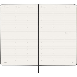 Kalender 12M Weekly Vertical 2026 Hardcover Large Black in der Gruppe Papier & Blöcke / Kalender und Terminkalender / 12 Monate Tageskalender bei Pen Store (136130)