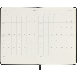 Kalender 12M Weekly Vertical 2026 Hardcover Pocket Black in der Gruppe Papier & Blöcke / Kalender und Terminkalender / 12 Monate Tageskalender bei Pen Store (136131)