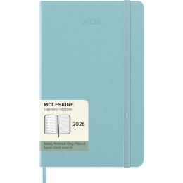 Kalender 12M Weekly Notebook 2026 Hardcover Large Aquamarine in der Gruppe Papier & Blöcke / Kalender und Terminkalender / 12 Monate Tageskalender bei Pen Store (136132)