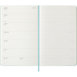 Kalender 12M Weekly Notebook 2026 Hardcover Large Aquamarine in der Gruppe Papier & Blöcke / Kalender und Terminkalender / 12 Monate Tageskalender bei Pen Store (136132)