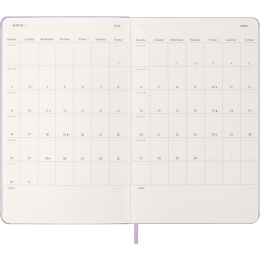 Kalender 12M Daily 2026 Hardcover Large Pastel Lilac in der Gruppe Papier & Blöcke / Kalender und Terminkalender / 12 Monate Tageskalender bei Pen Store (136133)