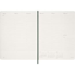 Kalender 12M Weekly Vertical 2026 Hardcover XXL Myrtle Green in der Gruppe Papier & Blöcke / Kalender und Terminkalender / 12 Monate Tageskalender bei Pen Store (136135)